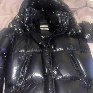 SAM. Shiny Black Puffer Jacket